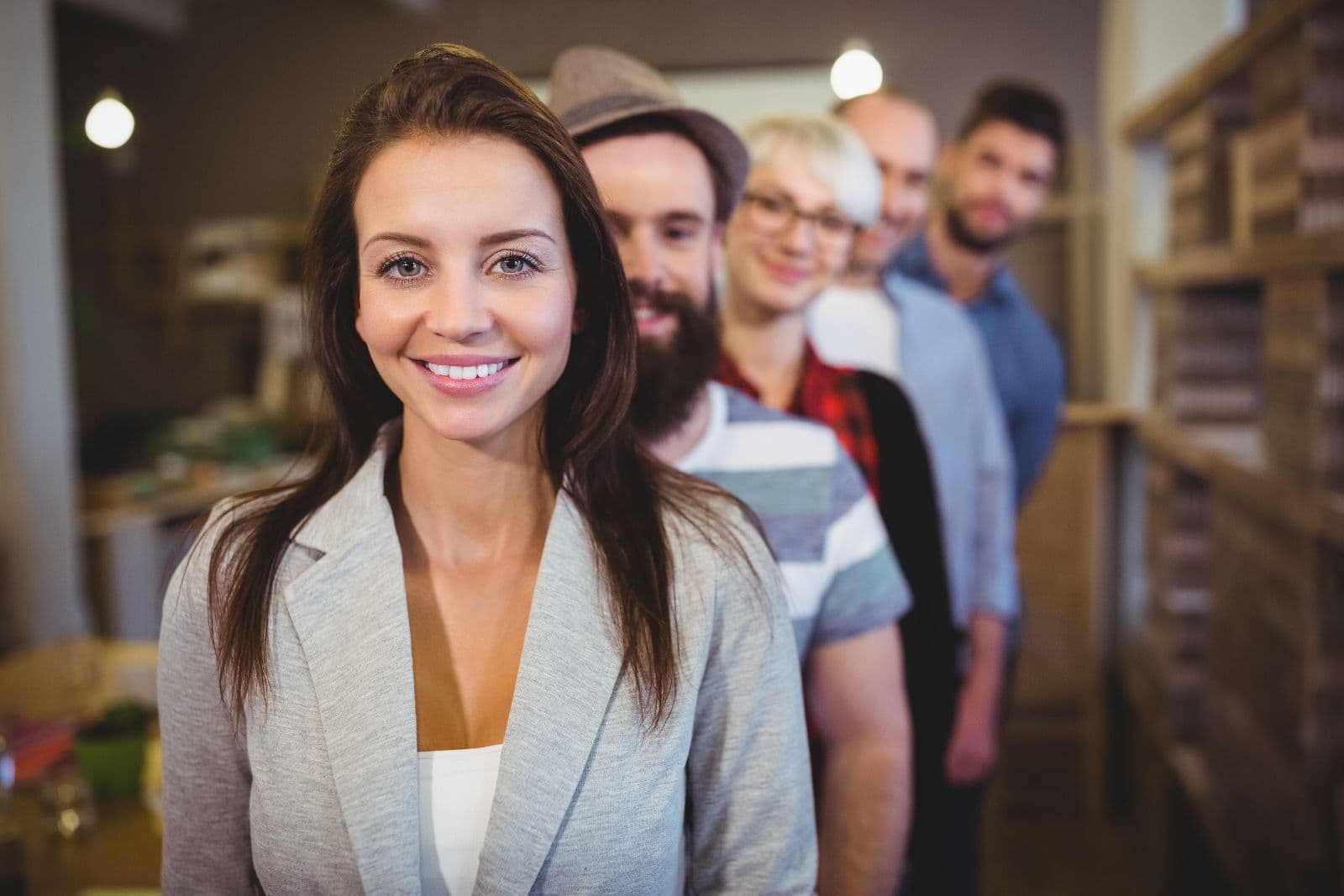 Team eines Unternehmens mit Immobilienbestand